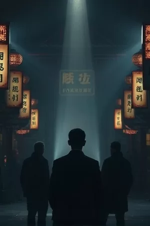 竖版海报：《星期天面包房》清晨橱窗里的可颂与暖黄灯光